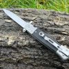 Couteau à Ouverture Manuelle Type Stiletto - Élégance Tactique