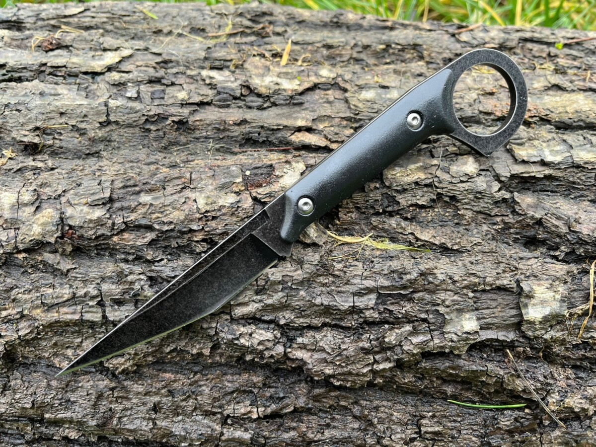 IMG_4227 couteau karambit noir 19 cm full tang manche G10 etui kydex