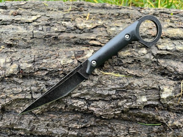 IMG_4227 couteau karambit noir 19 cm full tang manche G10 etui kydex