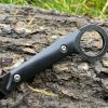 IMG_4229 couteau karambit noir 19 cm full tang manche G10 etui kydex