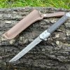 IMG_4249 Couteau à Ouverture Assistée acier M390 Type Stiletto bois de noyer - Lame Tanto