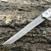 IMG_4251 Couteau à Ouverture Assistée acier M390 Type Stiletto bois de noyer - Lame Tanto