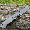 IMG_4259 Couteau EDC Asymétrique – Bois d’Olivier & Acier - 20 cm