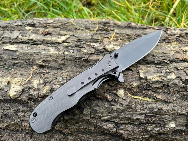 IMG_4259 Couteau EDC Asymétrique – Bois d’Olivier & Acier - 20 cm