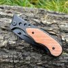 IMG_4261 Couteau EDC Asymétrique – Bois d’Olivier & Acier - 20 cm