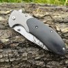 IMG_4267 couteau ouverture assistée 20 cm acier 440 liner lock gravure loup EDC