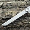 Couteau à Ouverture Assistée acier M390 Type Stiletto bois de rose- Lame Tanto