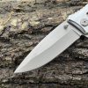 IMG_4323 Couteau EDC Asymétrique – Bois d’Olivier & Acier - 20 cm