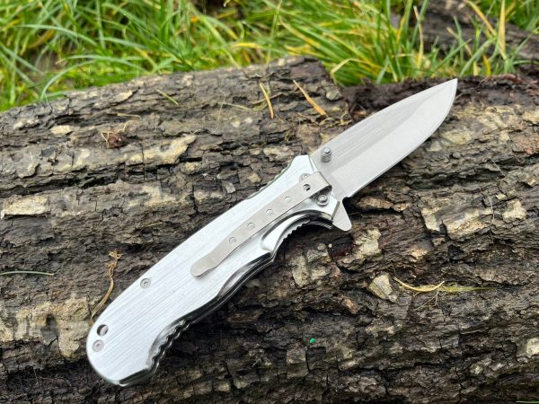 IMG_4326 Couteau EDC Asymétrique – Bois d’Olivier & Acier - 20 cm