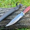 IMG_4385 couteau fixe russe full tang acier 420HC manche bois de rose vue principale