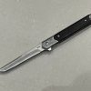 IMG_6003-1.jpg Couteau à Ouverture Assistée acier M390 Type Stiletto bois de noyer - Lame Tanto