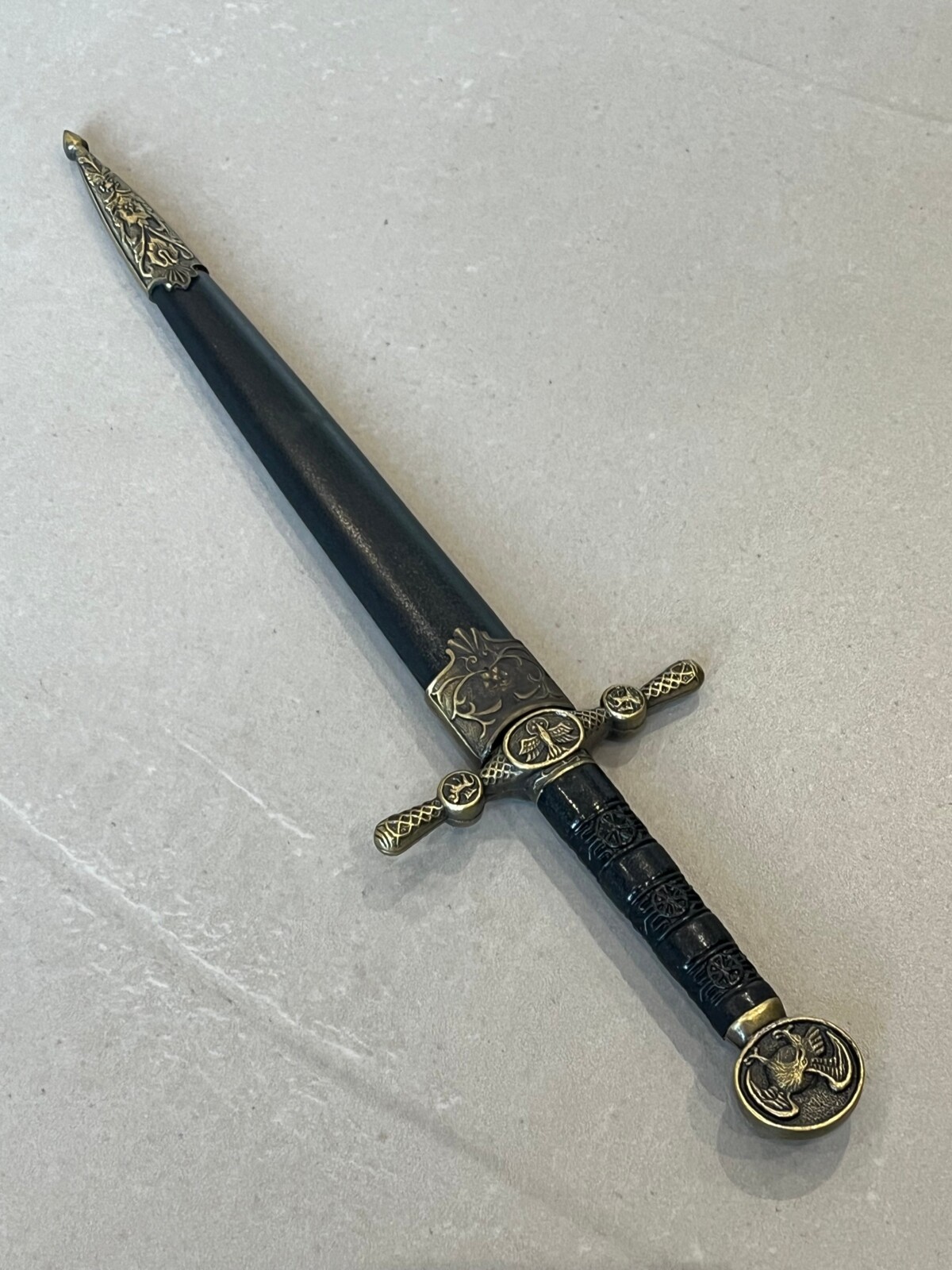 Épée miniature décorative - Pommeau animalier - 30 cm