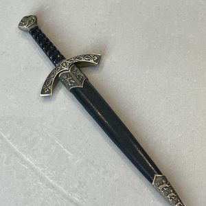 Épée miniature décorative - Motifs héraldiques au lion - 30cm