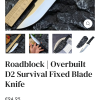 IMG_6110 Couteau fixe Roadblock – D2 – 28,5 cm