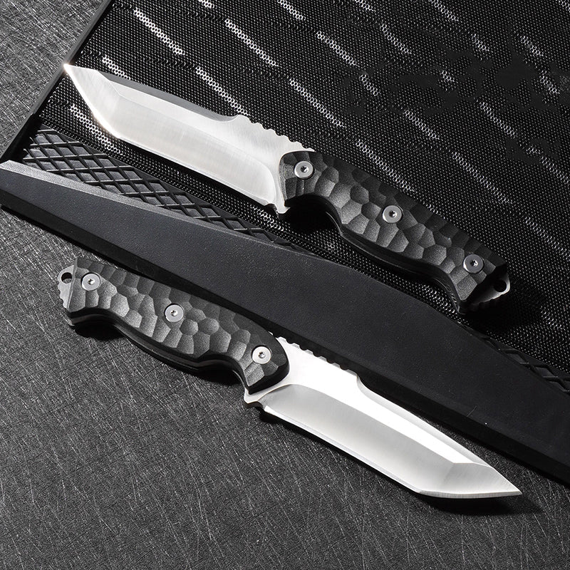 IMG_6125 Couteau Fixe TitanForge Tanto Modifié 26 cm