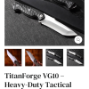 IMG_6127 Couteau Fixe TitanForge – Tanto Modifié – 26 cm