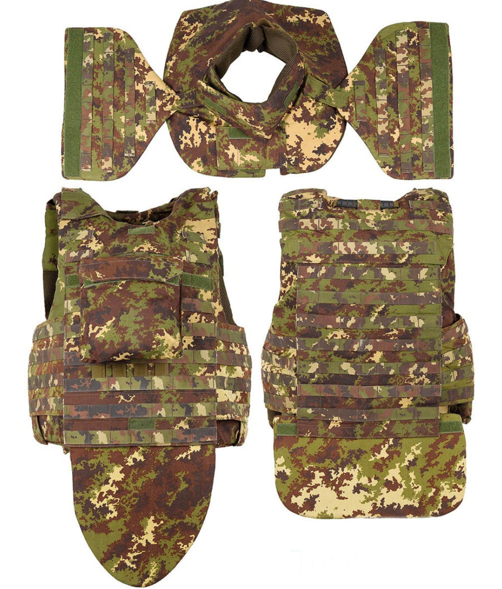gilet de protection intégral NIJ IIIA NIJ IV Italie multi zones kevlar céramique