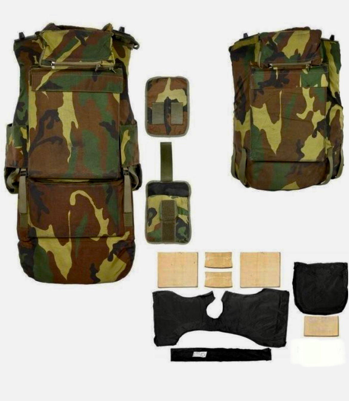 gilet de protection NIJ3 woodland italien L XL + 5 plaques NIJ3+ vue principale