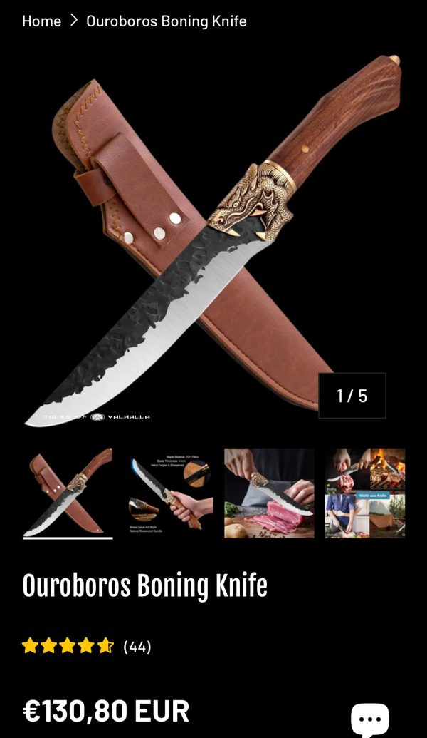 Couteau Ouroboros Boning Knife 7Cr17MoV