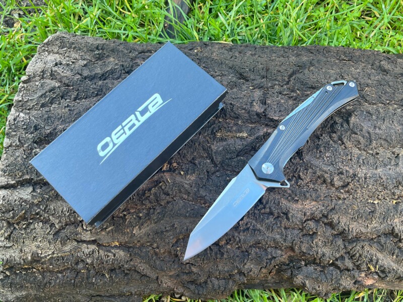 Couteau OERCA pliant tactique D2 tanto modifié