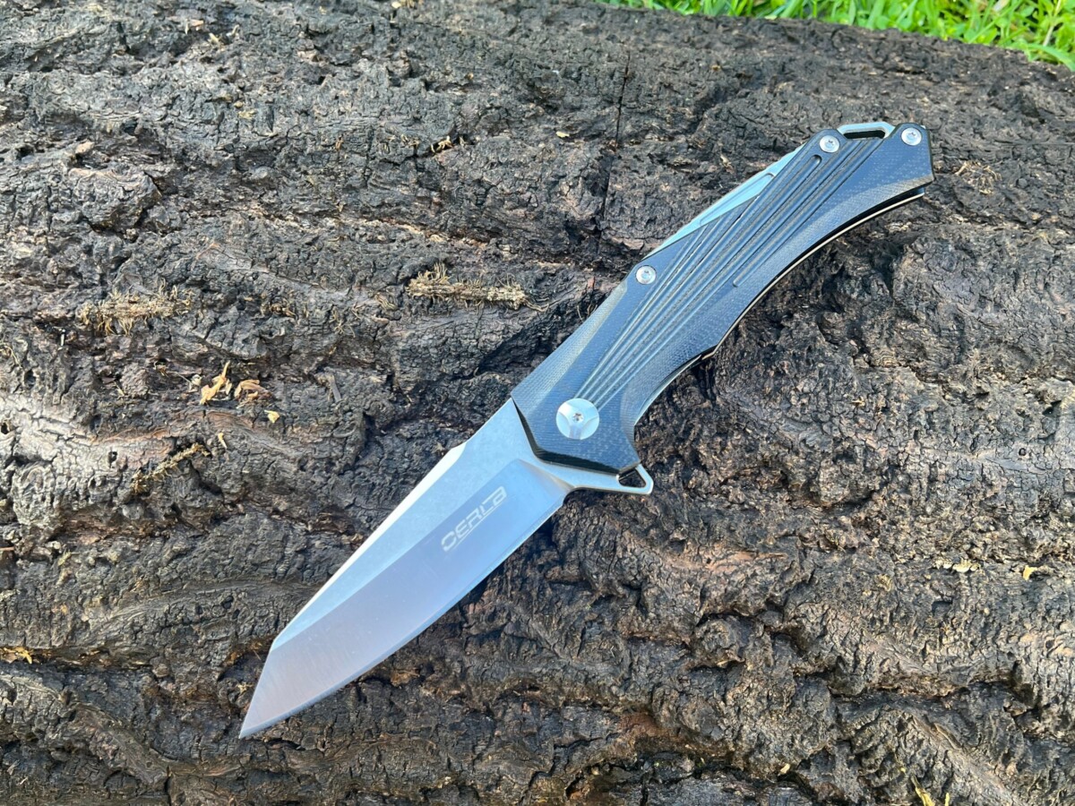 Couteau OERCA – Pliant tactique D2 – Tanto modifié