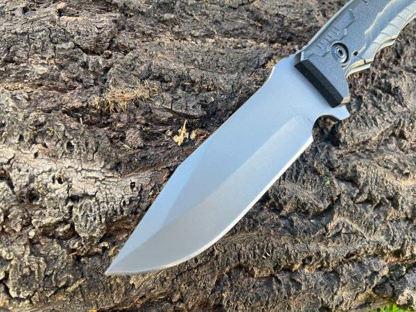 Couteau fixe D2 – Étui Kydex – Manche ergonomique fibre de verre