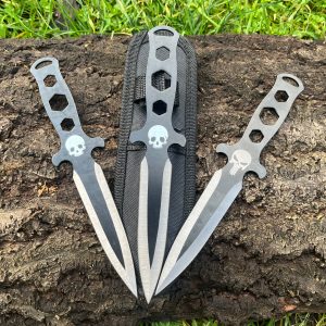 Set de 3 couteaux de lancer - modèle punisher