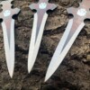 Set de 3 couteaux de lancer – modèle expendable rouge
