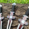 Set de 3 couteaux de lancer – modèle expendable rouge