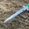 Couteau stiletto automatique - vert jade - lame de 10cm