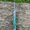 Couteau stiletto automatique - vert jade - lame de 10cm