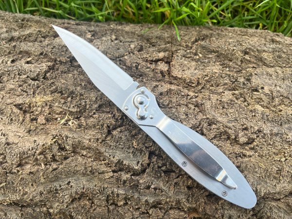 Couteau automatique acier intégral – 23,5 cm