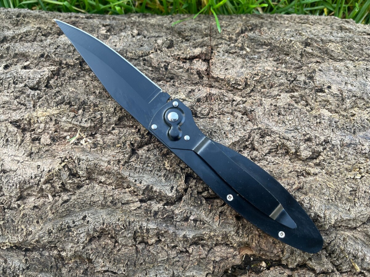 Couteau automatique acier intégral – 23,5 cm