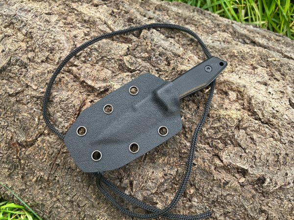 Couteau compact tanto D2 — full tang avec étui kydex