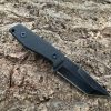 Couteau compact tanto D2 — full tang avec étui kydex