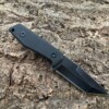Couteau compact tanto D2 — full tang avec étui kydex