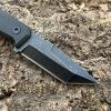 Couteau compact tanto D2 — full tang avec étui kydex