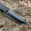 Couteau compact tanto D2 — full tang avec étui kydex