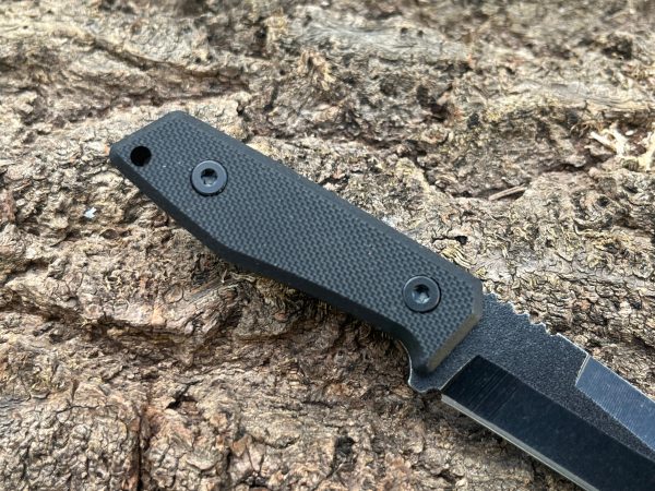 Couteau compact tanto D2 — full tang avec étui kydex
