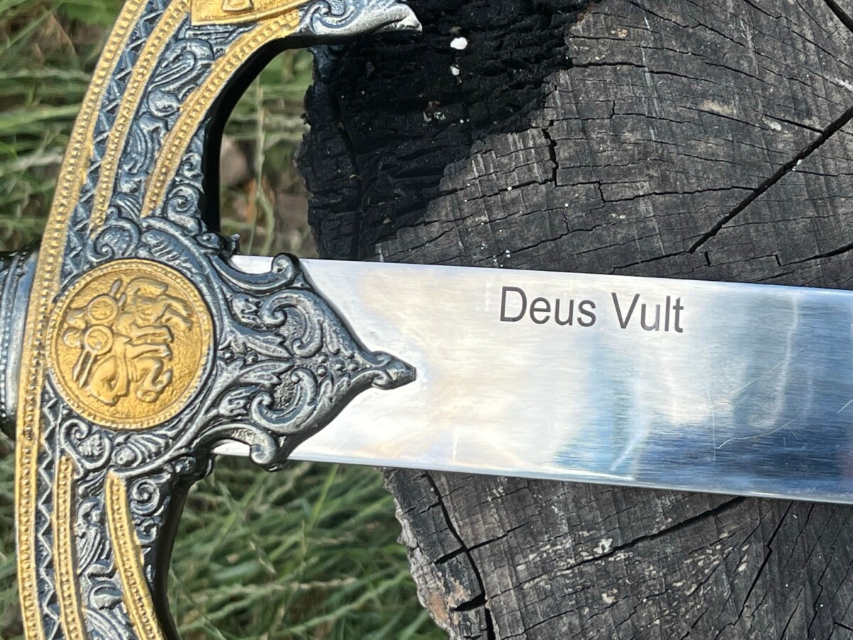 IMG_7192 Épée templier 108cm DEUS VULT LLF