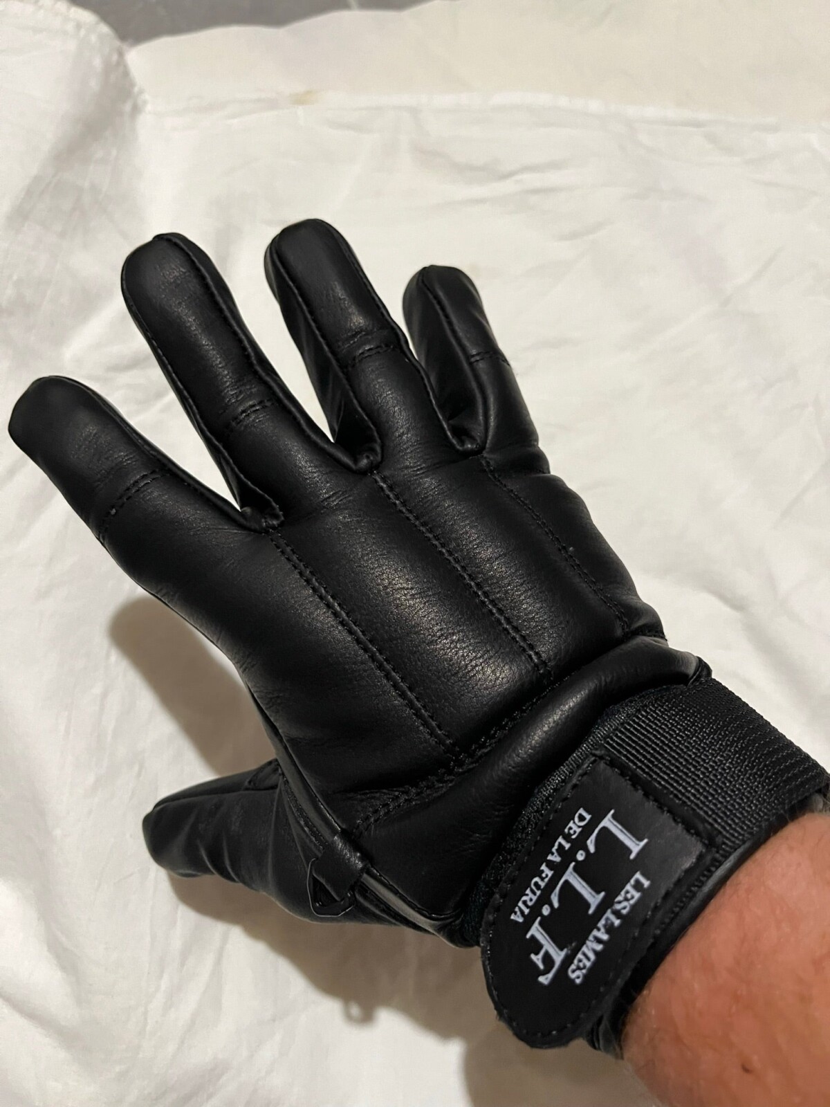 IMG_7622 gants lestés DÉFENSEUR LLF cuir kevlar EVA vue principale