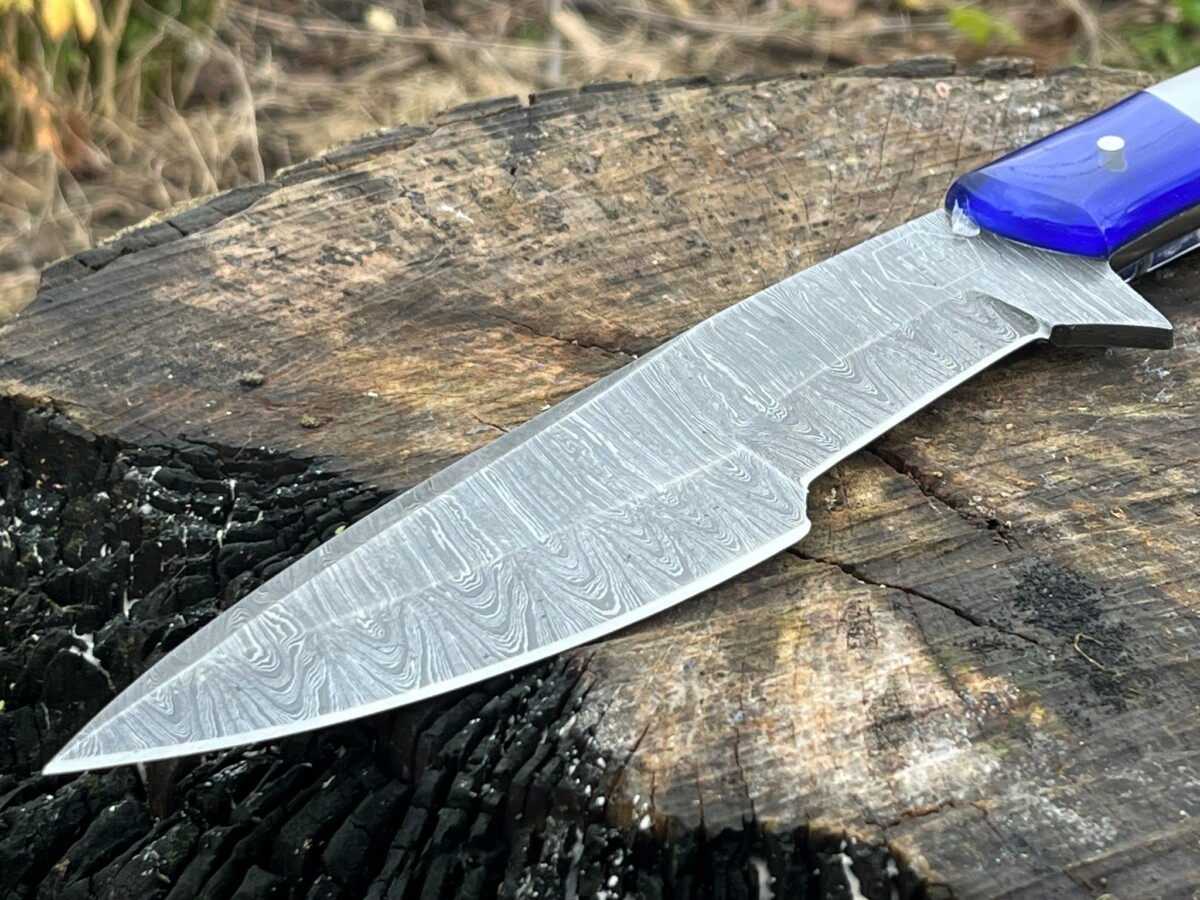 IMG_9633 Couteau COMMANDO forgé damas LLF – 30 cm édition patriote