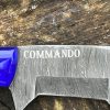 Couteau COMMANDO forgé damas LLF – 30 cm édition patriote