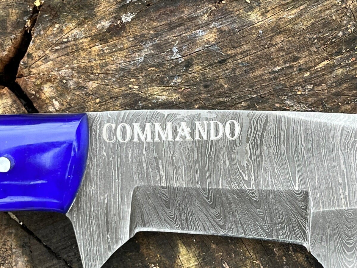 IMG_9635 Couteau COMMANDO forgé damas LLF – 30 cm édition patriote