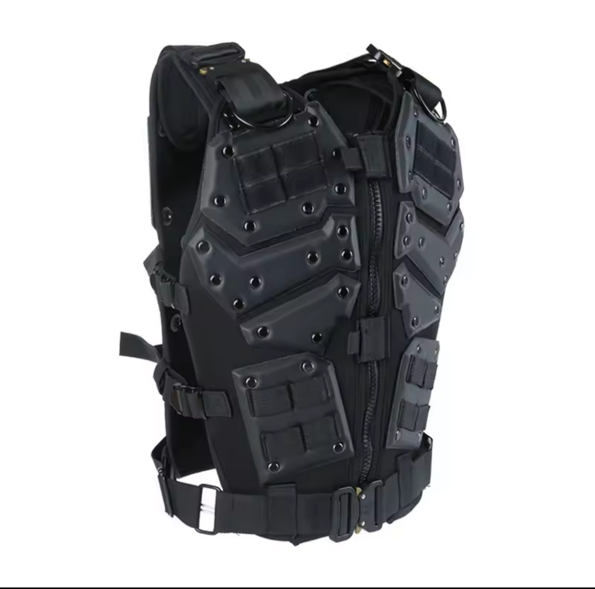 Pochesdegilettactiquenoirgiletdemodetactique GILET PROTECTION EVA HAUTE RÉSISTANCE