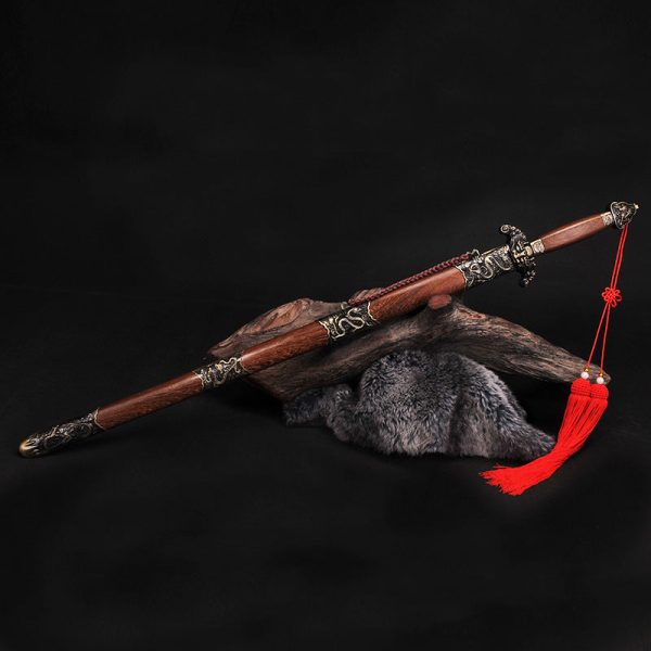 Épée droite asiatique acier carbone 103 cm – lame tranchante