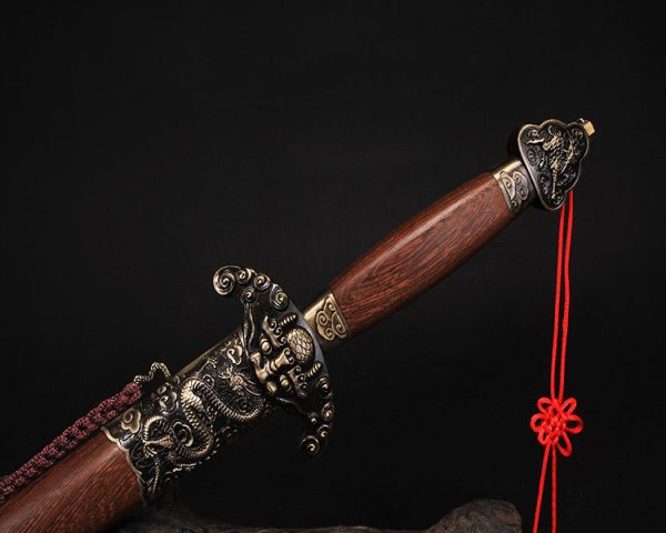 Épée droite asiatique acier carbone 103 cm – lame tranchante