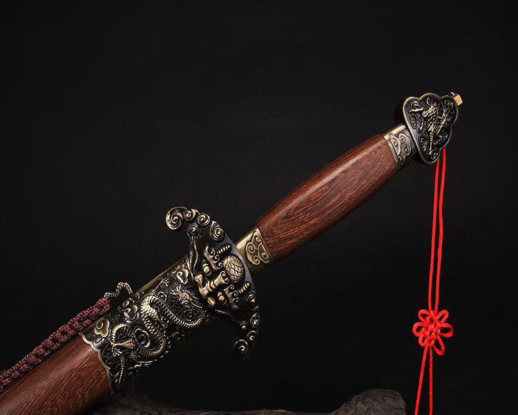 Épée droite asiatique acier carbone 103 cm – lame tranchante