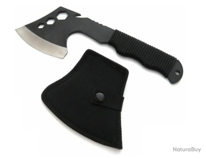 petite hache de survie full tang acier inox 420 26 cm vue principale
