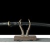 1 Katana Shadow Line – Lame 72 cm – Acier 1045 – Full Tang – Finition Noir & Or